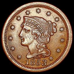 1853 Braided Hair Large Cent CLOSELY UNCIRCULATED