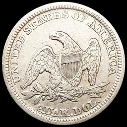 1856 Seated Liberty Quarter NEARLY UNCIRCULATED