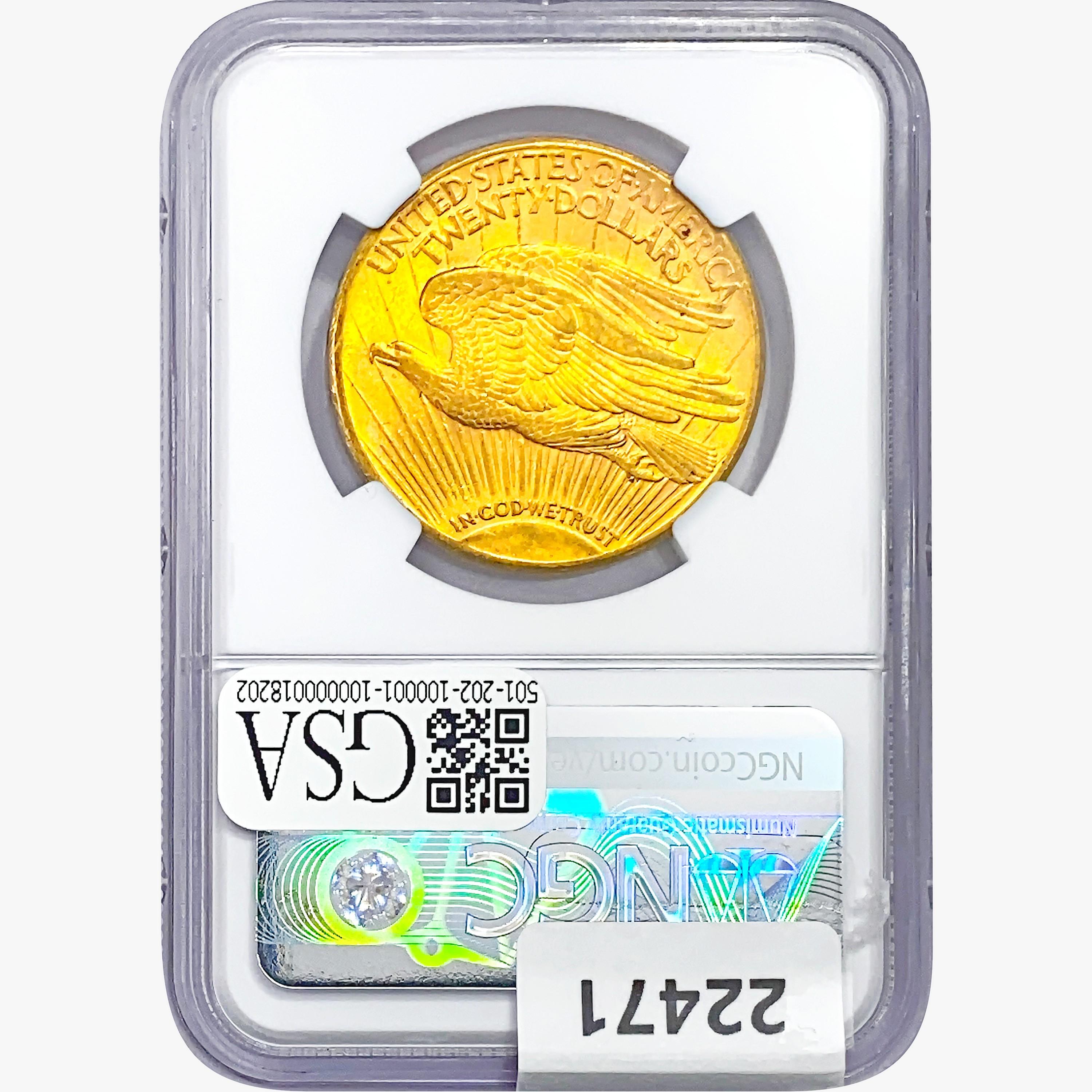 1909-S $20 Gold Double Eagle NGC MS61