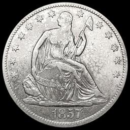 1857-O Seated Liberty Half Dollar CLOSELY UNCIRCUL