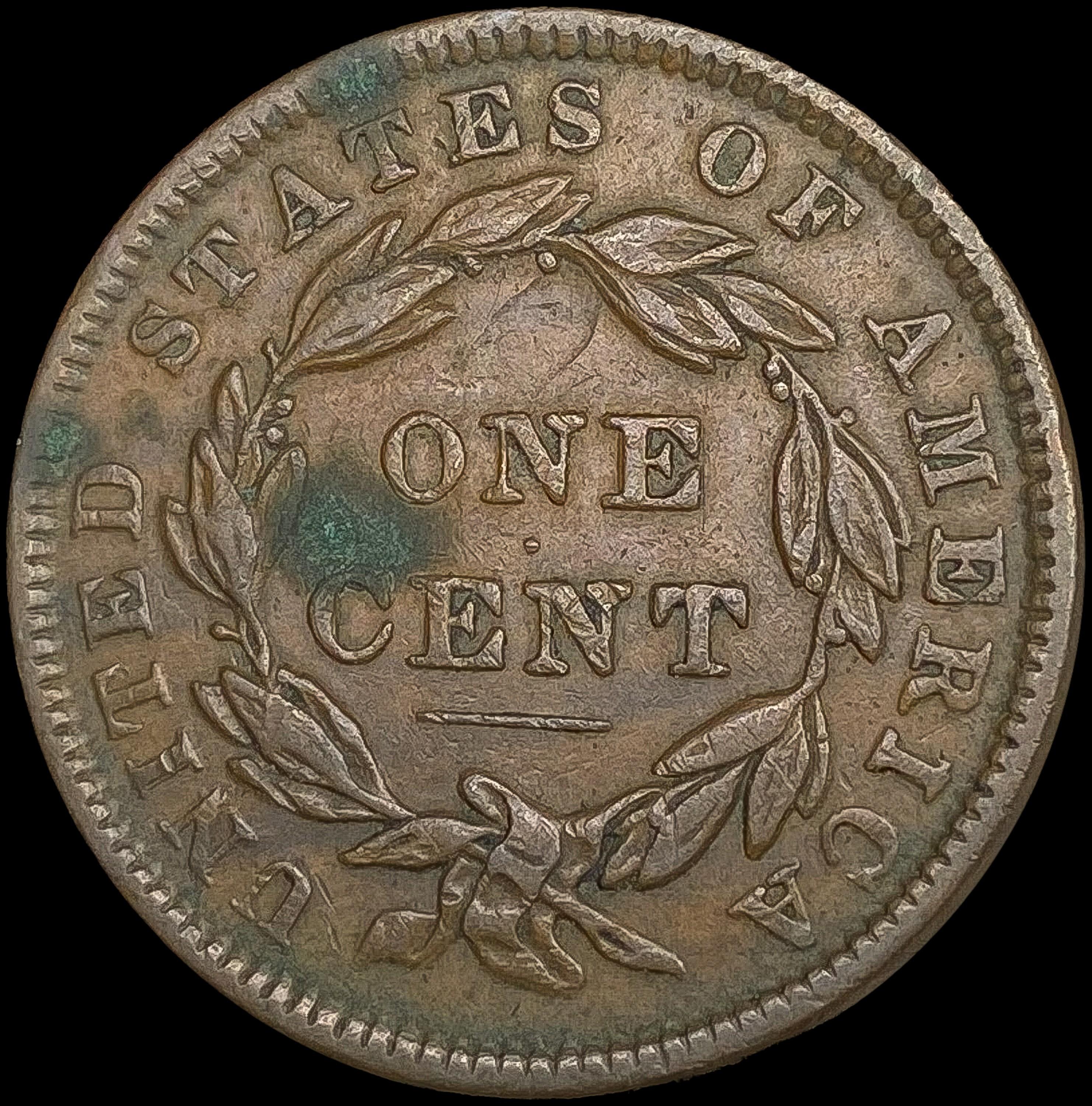 1838 Large Cent CLOSELY UNCIRCULATED