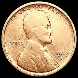 1909-S Wheat Cent CHOICE AU