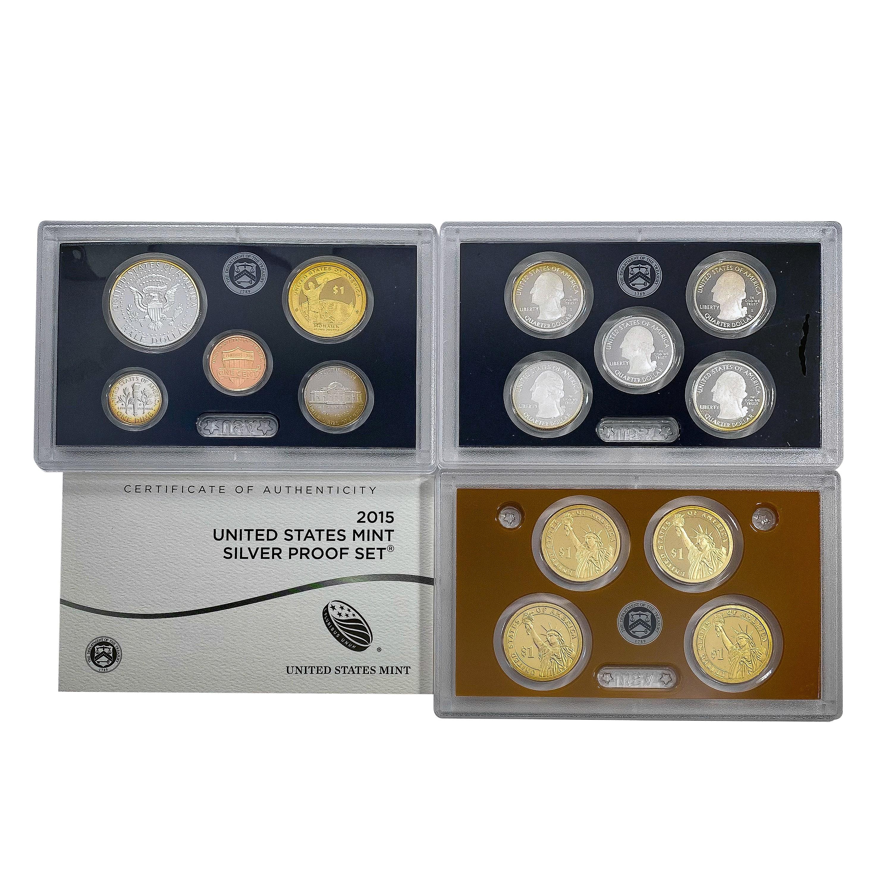 2015-2017 Silver US Proof Sets [37 Coins]