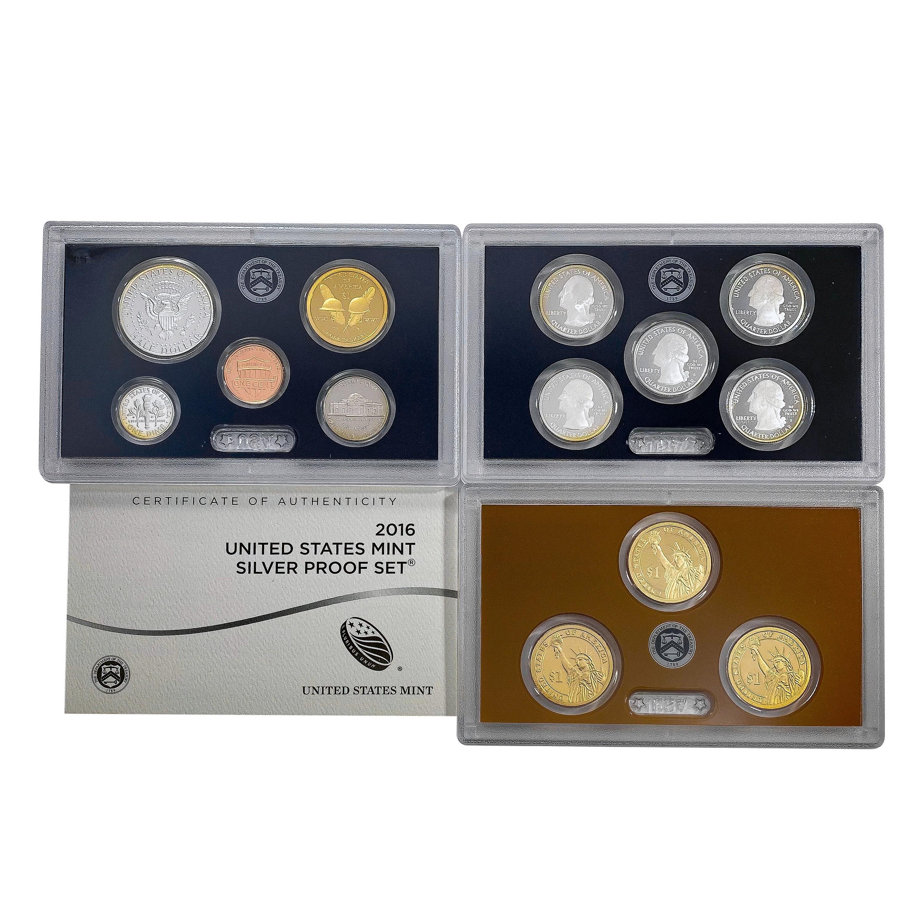 2015-2017 Silver US Proof Sets [37 Coins]