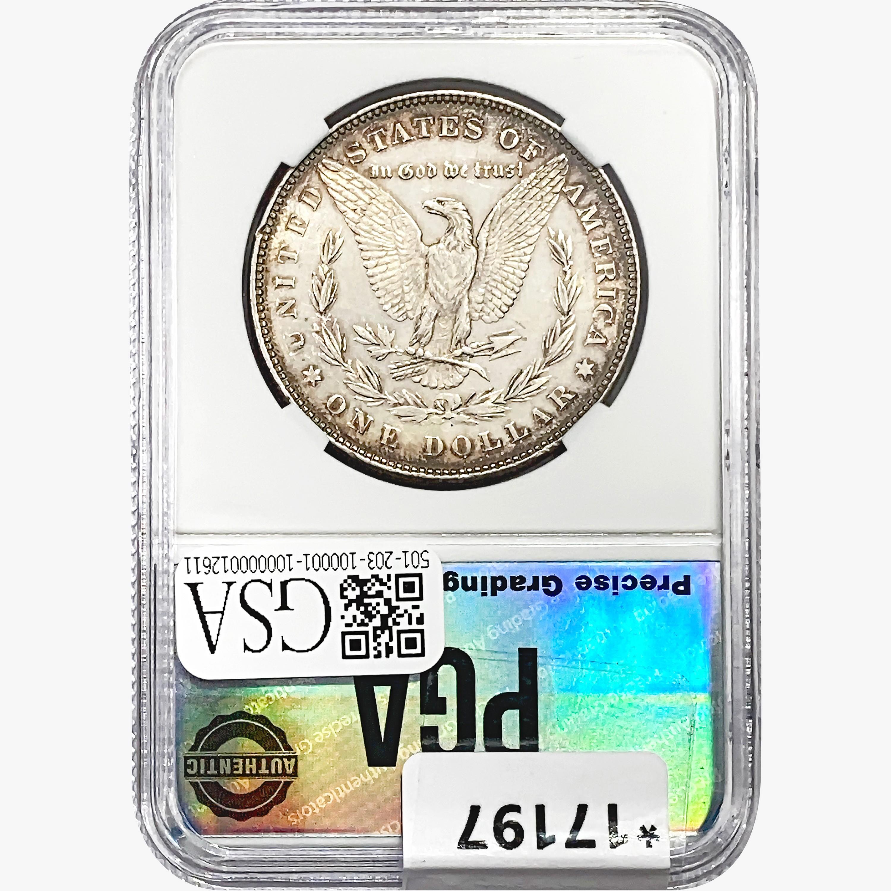 1878 7/8TF Morgan Silver Dollar PGA MS62