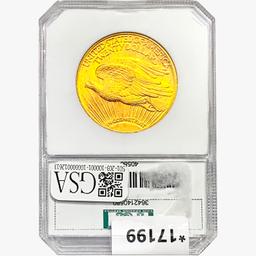 1923 $20 Gold Double Eagle PCI MS65