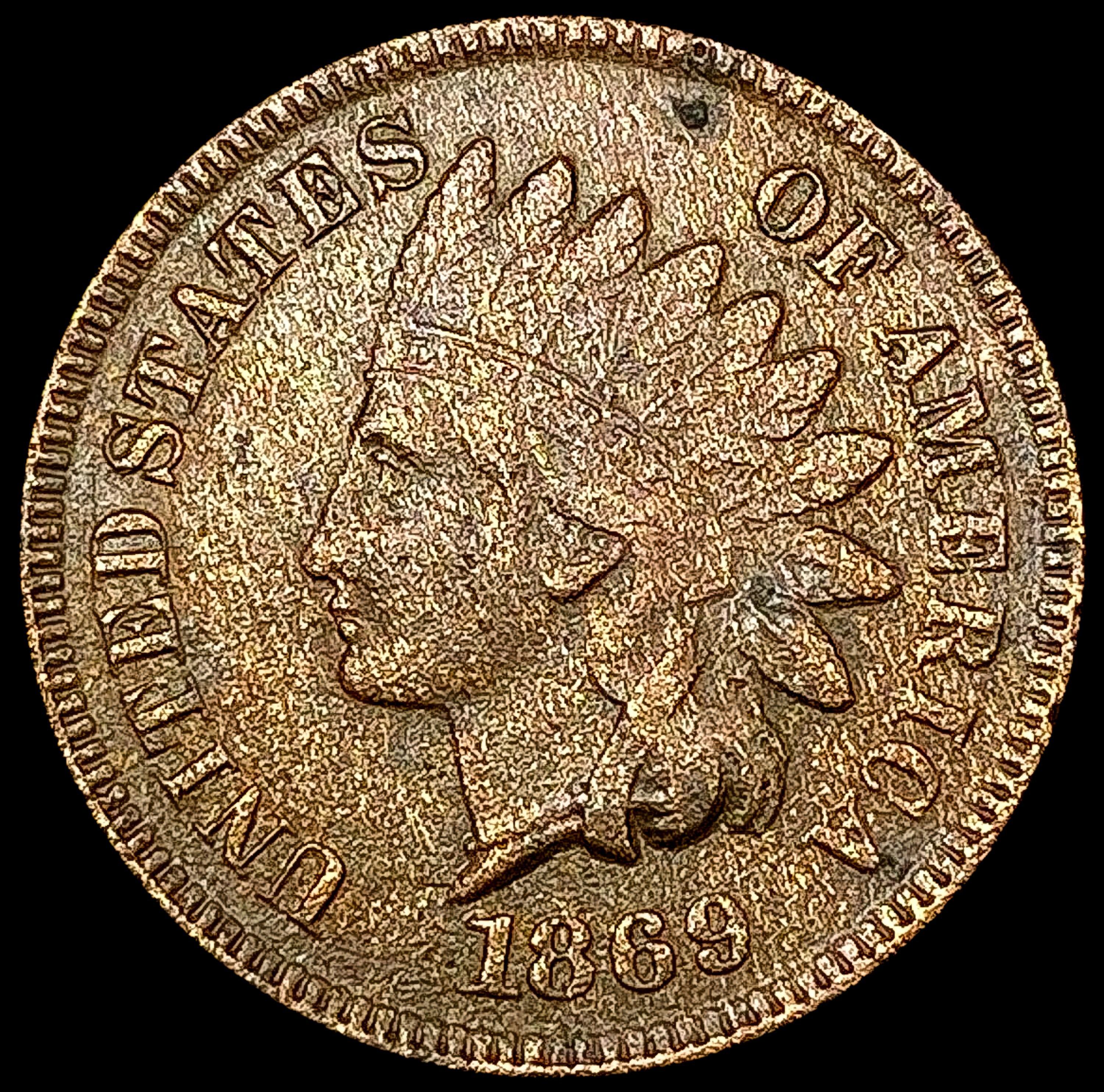 1869 Indian Head Cent LIGHTLY CIRCULATED