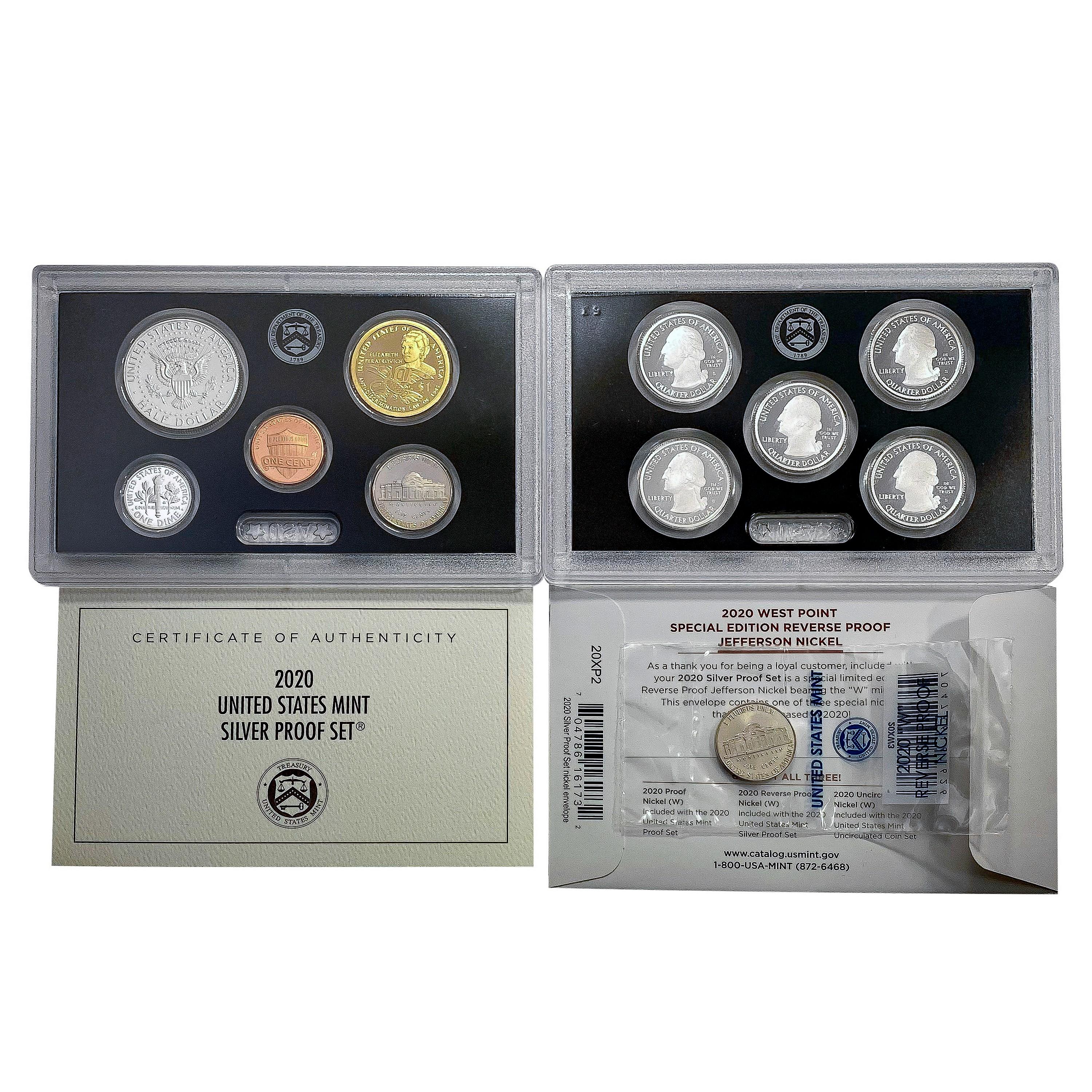 2020 Silver US Proof Set [10 Coins]