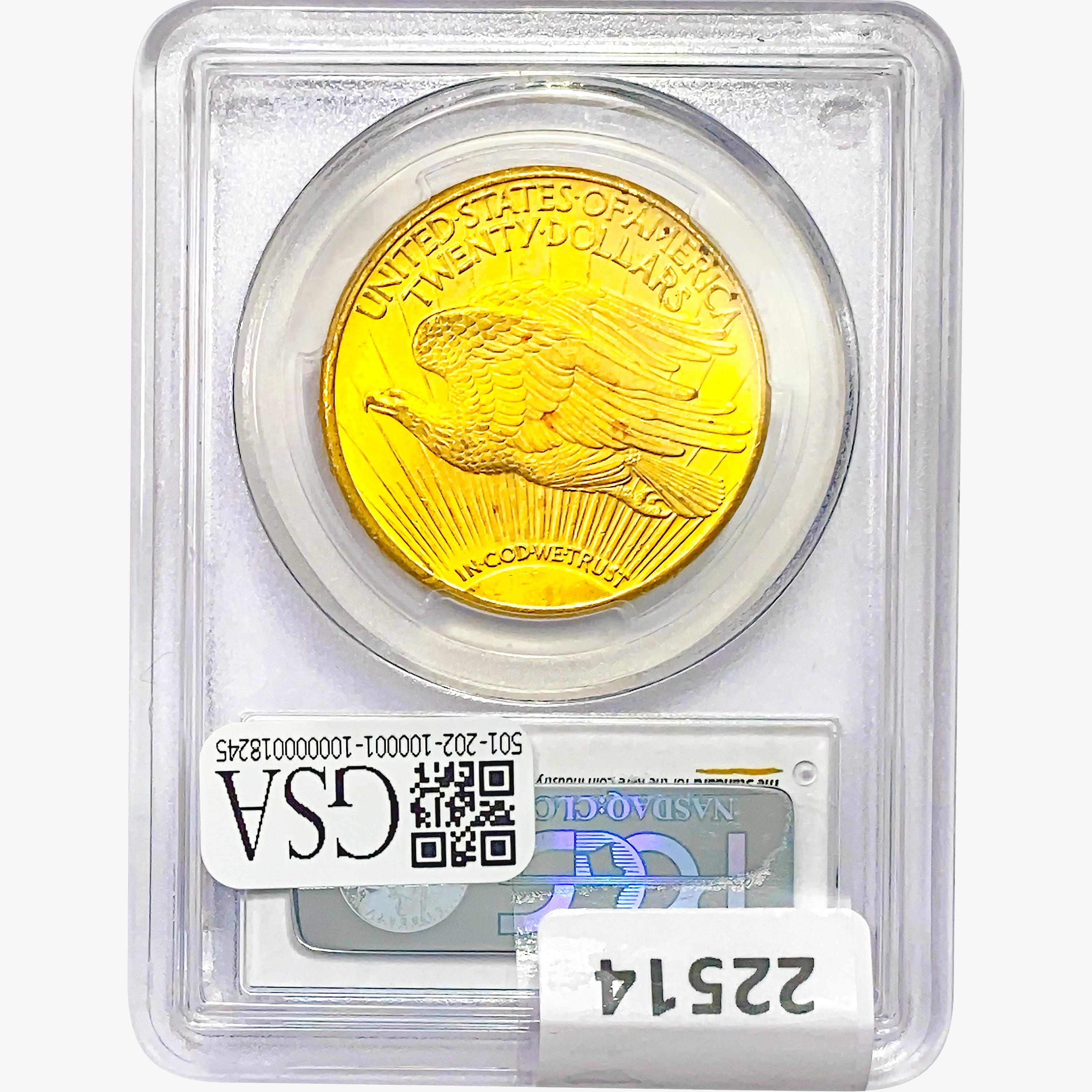 1924 $20 Gold Double Eagle PCGS MS65