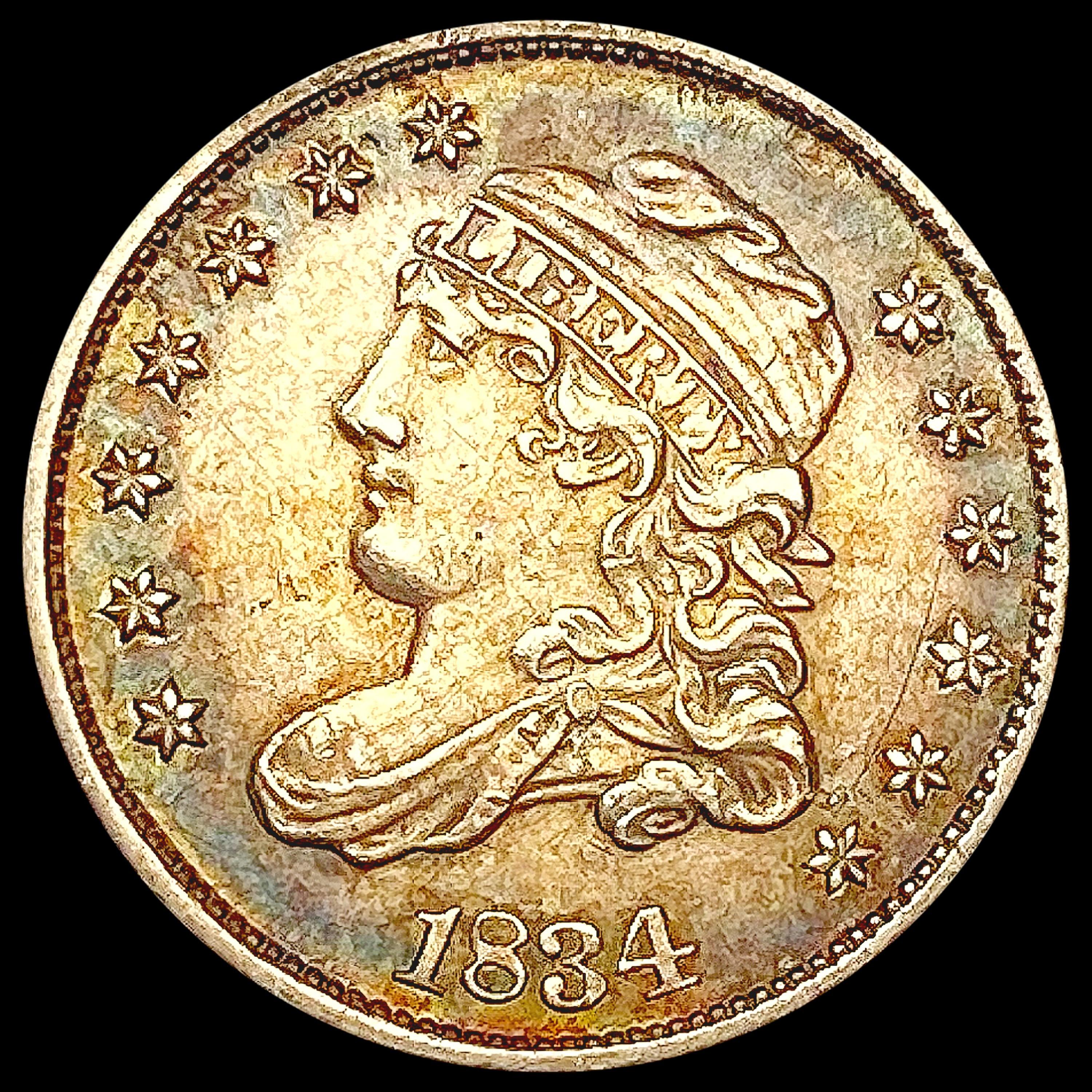 1834 Capped Bust Half Dime CHOICE AU