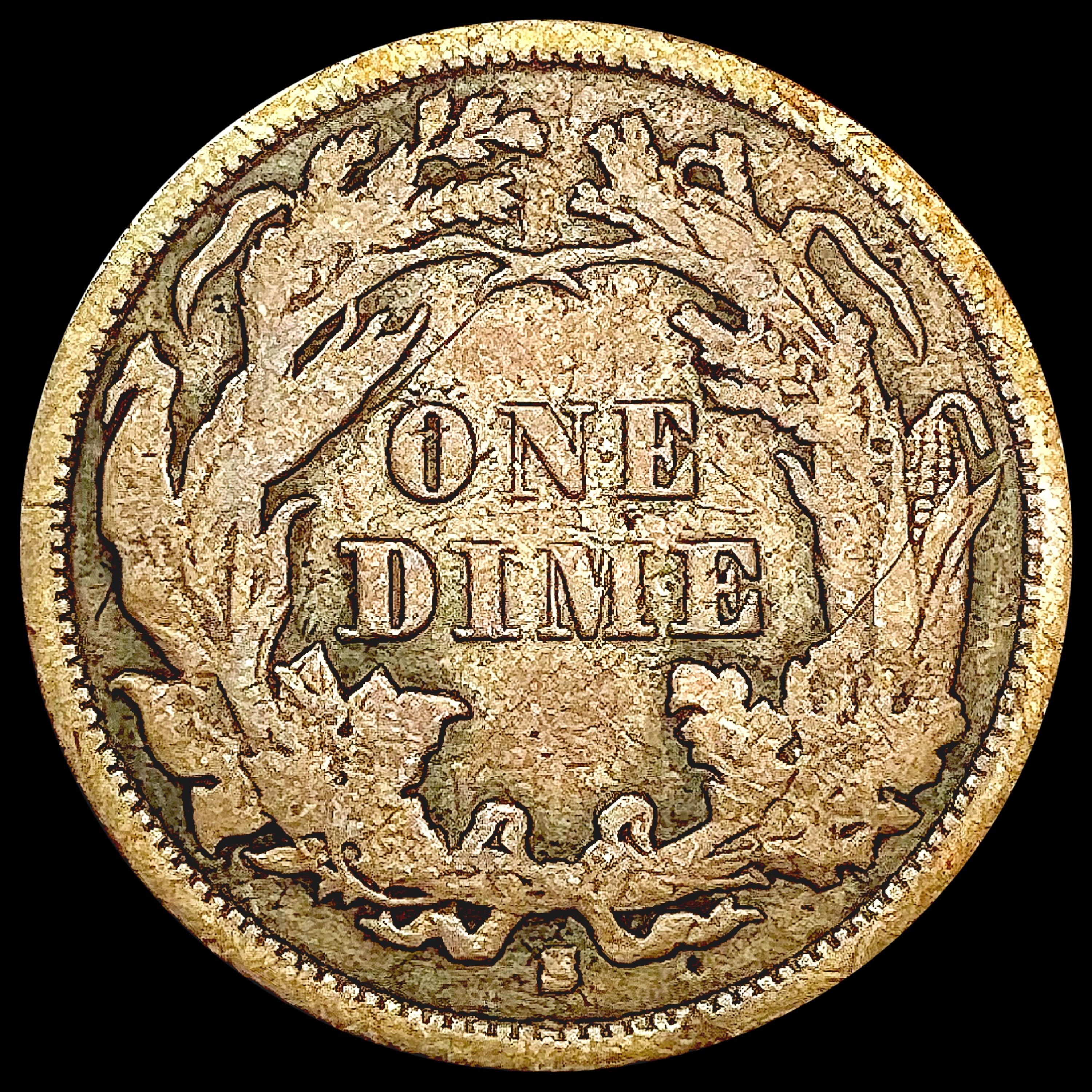 1869-S Seated Liberty Dime LIGHTLY CIRCULATED