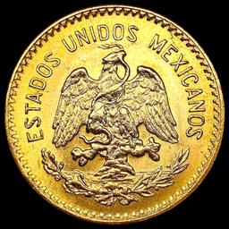 1959 Mexico .2411oz Gold 10 Pesos GEM BU