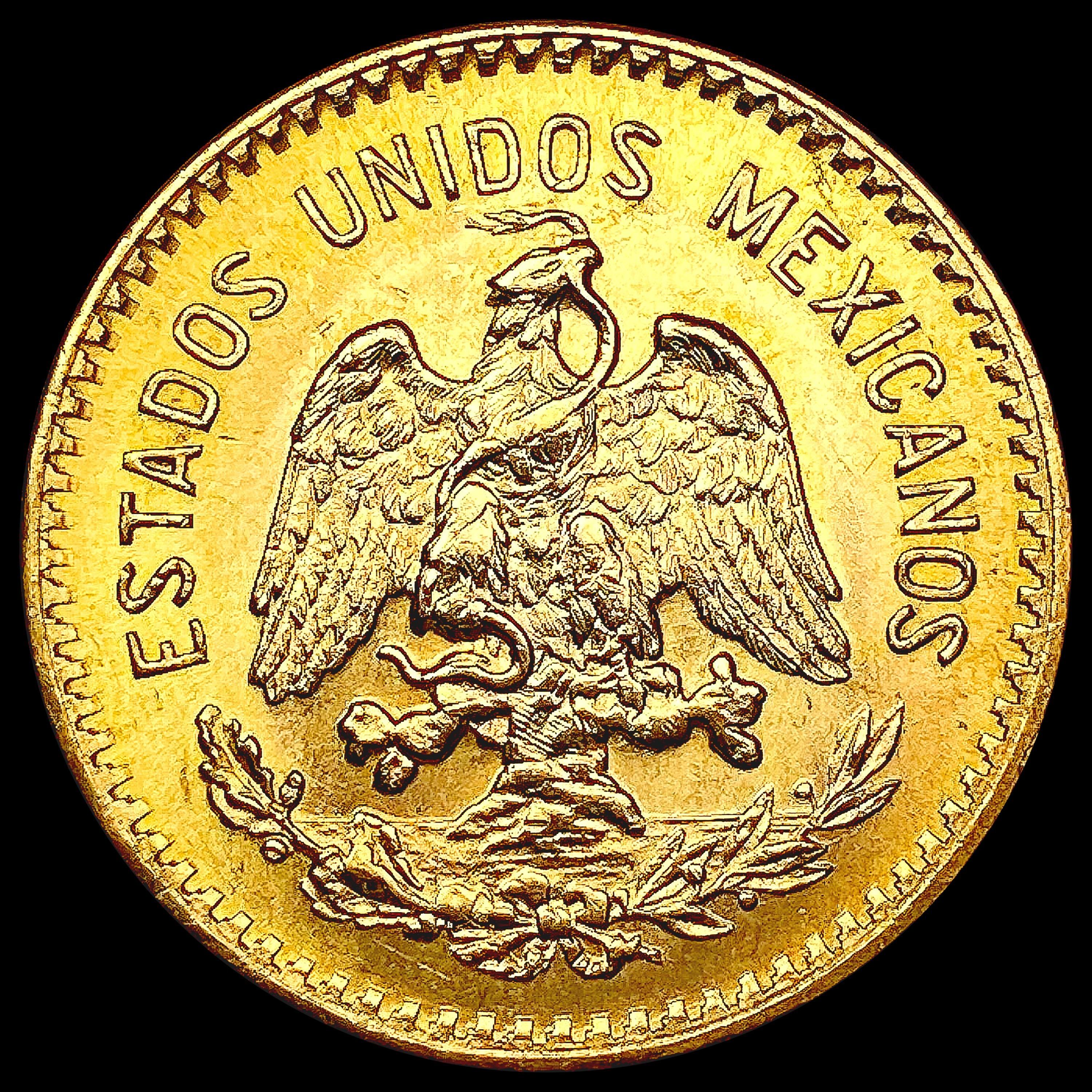 1959 Mexico .2411oz Gold 10 Pesos GEM BU