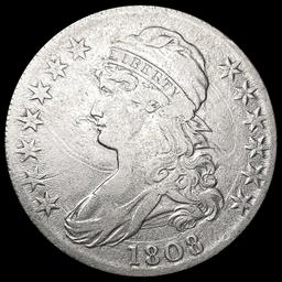 1808 Capped Bust Half Dollar LIGHTLY CIRCULATED