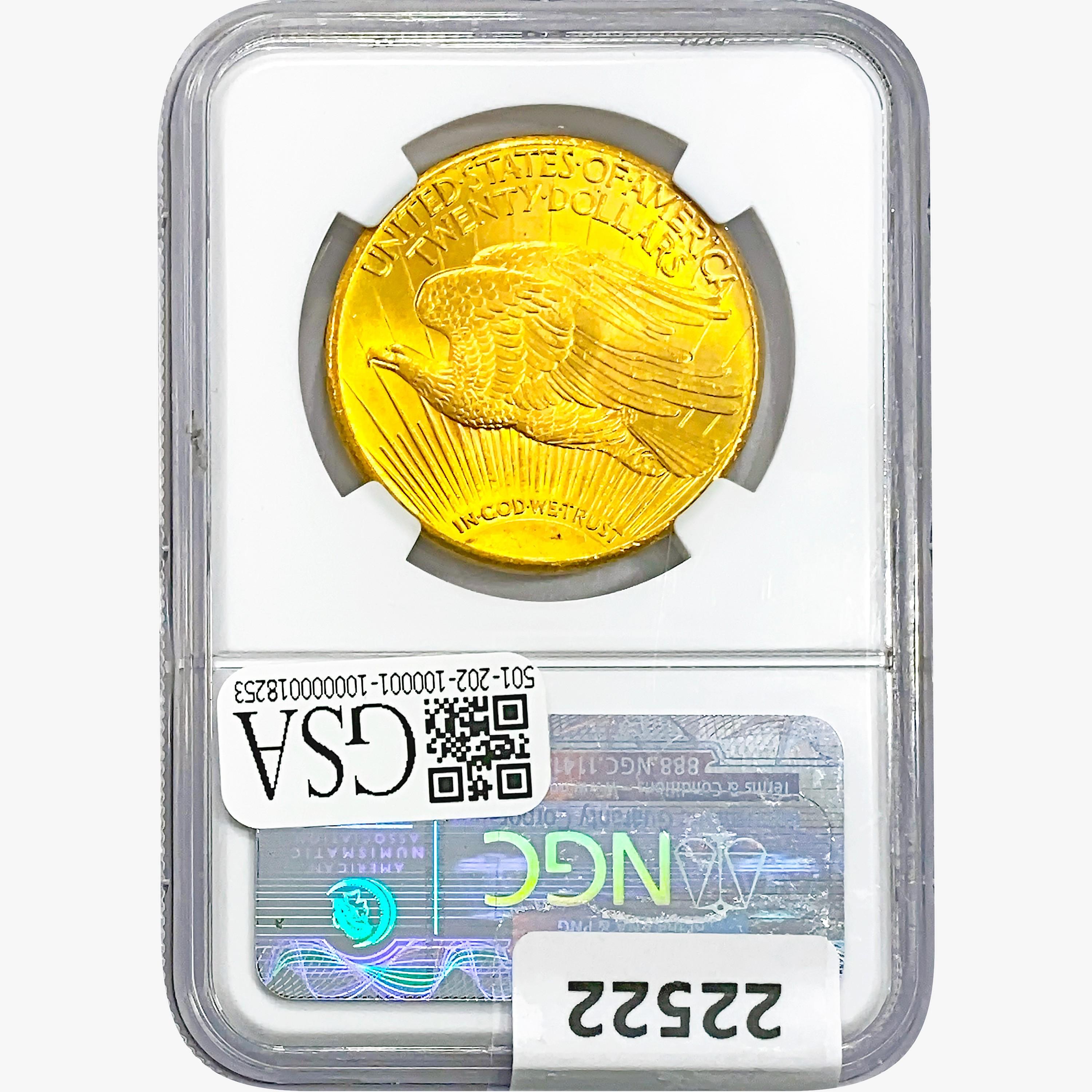 1927 $20 Gold Double Eagle NGC MS64