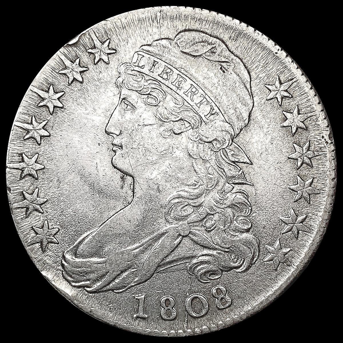 1808 Capped Bust Half Dollar CLOSELY UNCIRCULATED