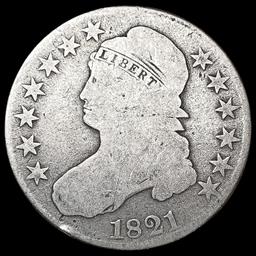 1821 Capped Bust Half Dollar NICELY CIRCULATED