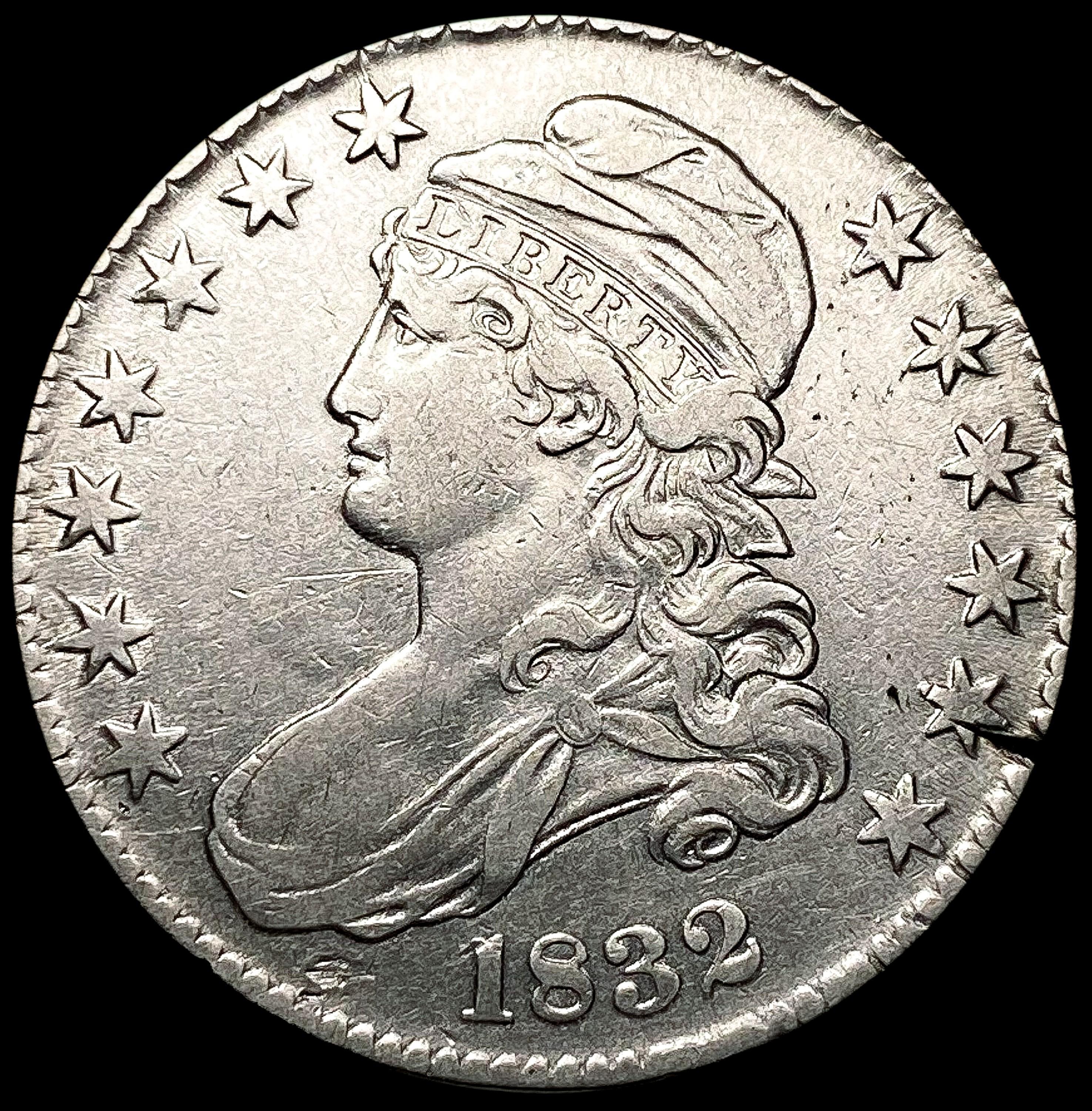 1832 Capped Bust Half Dollar ABOUT UNCIRCULATED