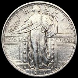 1917 T1 Standing Liberty Quarter CLOSELY UNCIRCULA