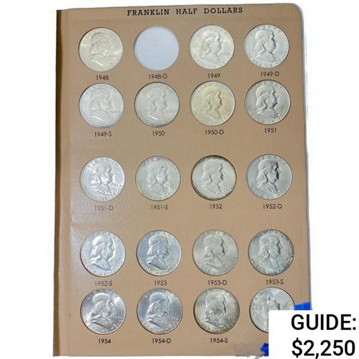 1948-1962 Franklin Half Dollar Book (47 Coins)