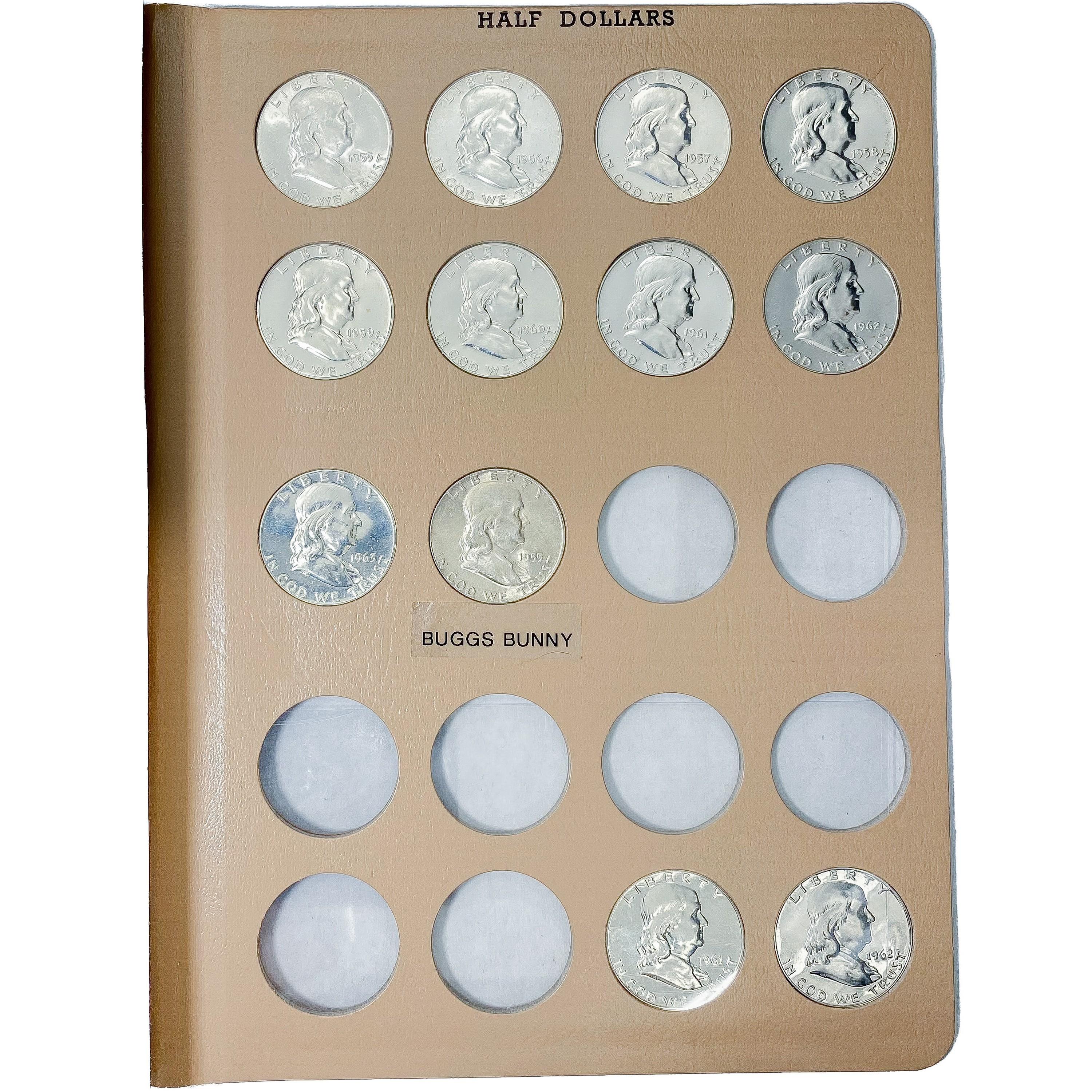 1948-1962 Franklin Half Dollar Book (47 Coins)