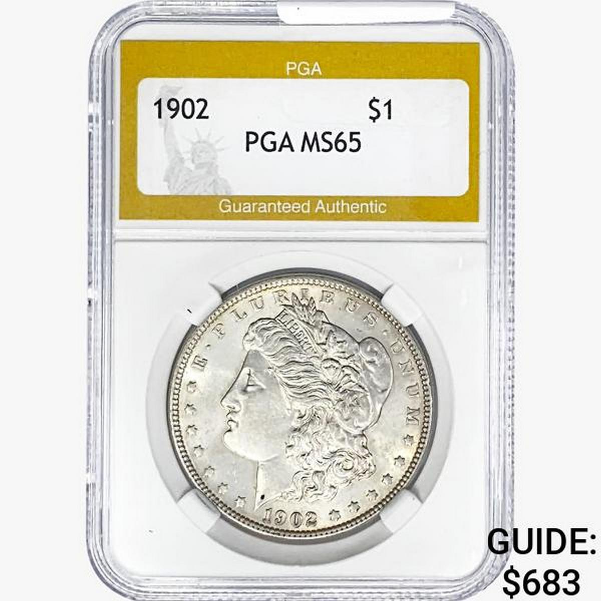 1902 Morgan Silver Dollar PGA MS65