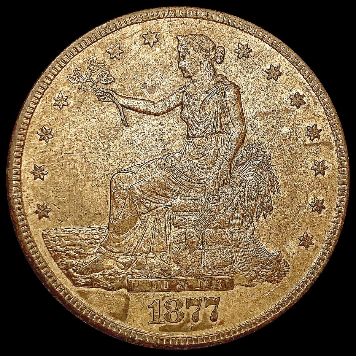 1877-S Silver Trade Dollar CLOSELY UNCIRCULATED