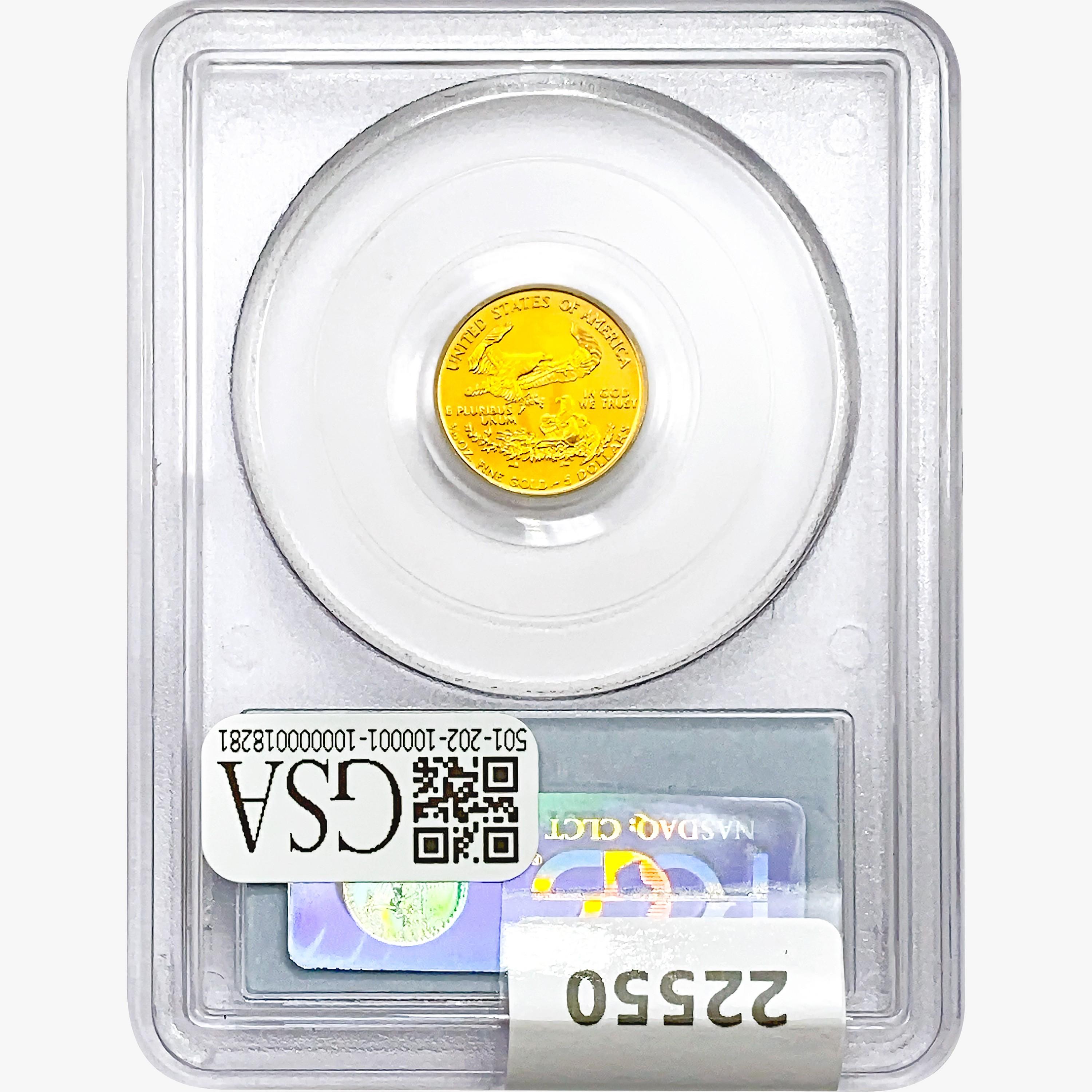 2007 $5 1/10oz. Gold Eagle PCGS MS69