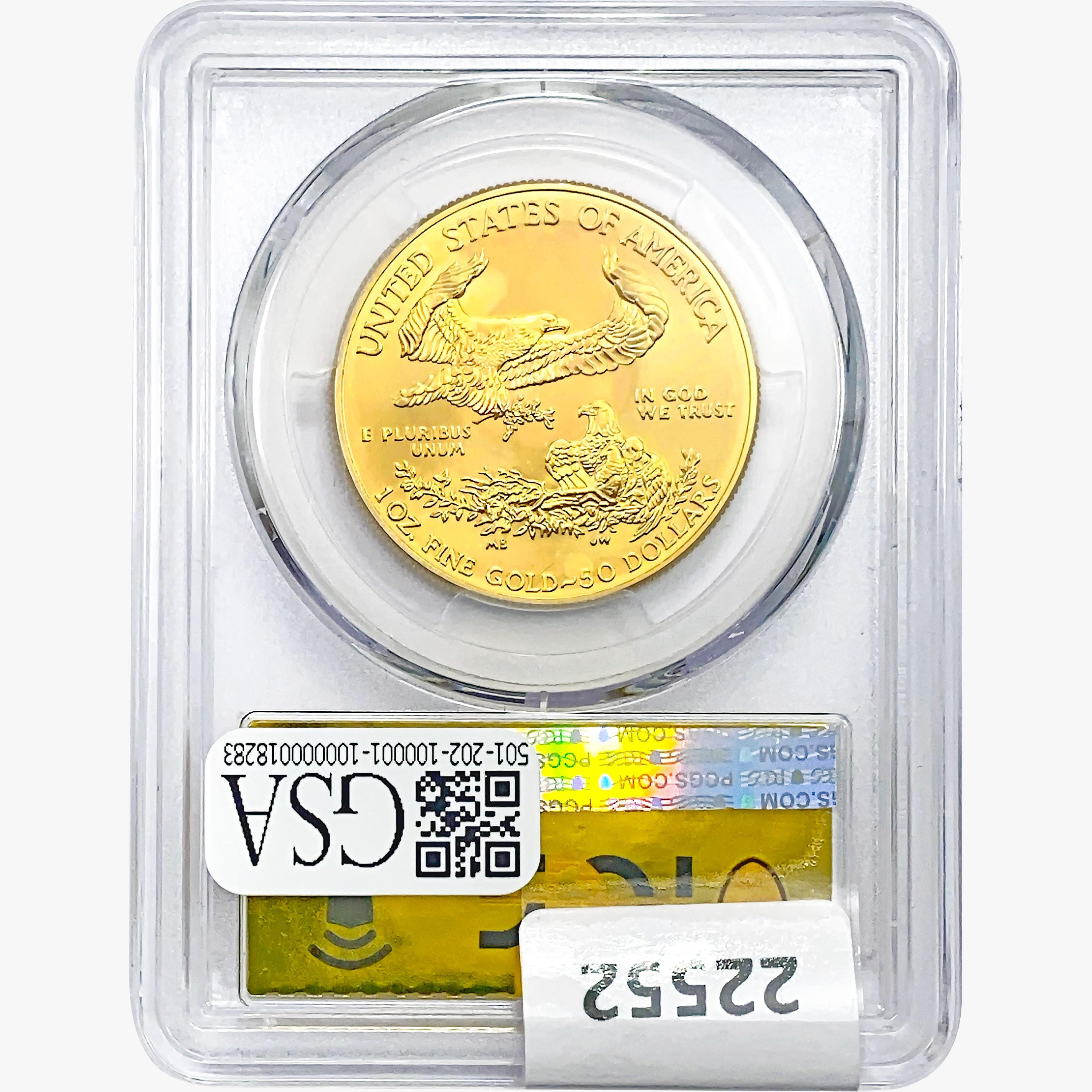 2011 $50 1oz. Gold Eagle PCGS MS70 FS