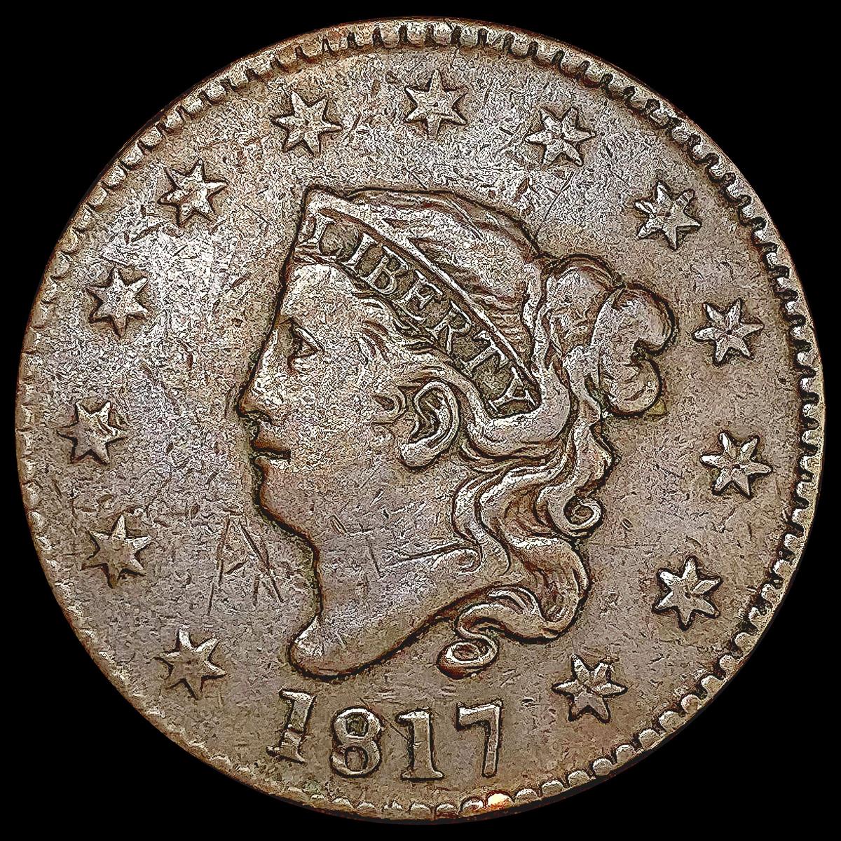 1817 Coronet Head Large Cent LIGHTLY CIRCULATED