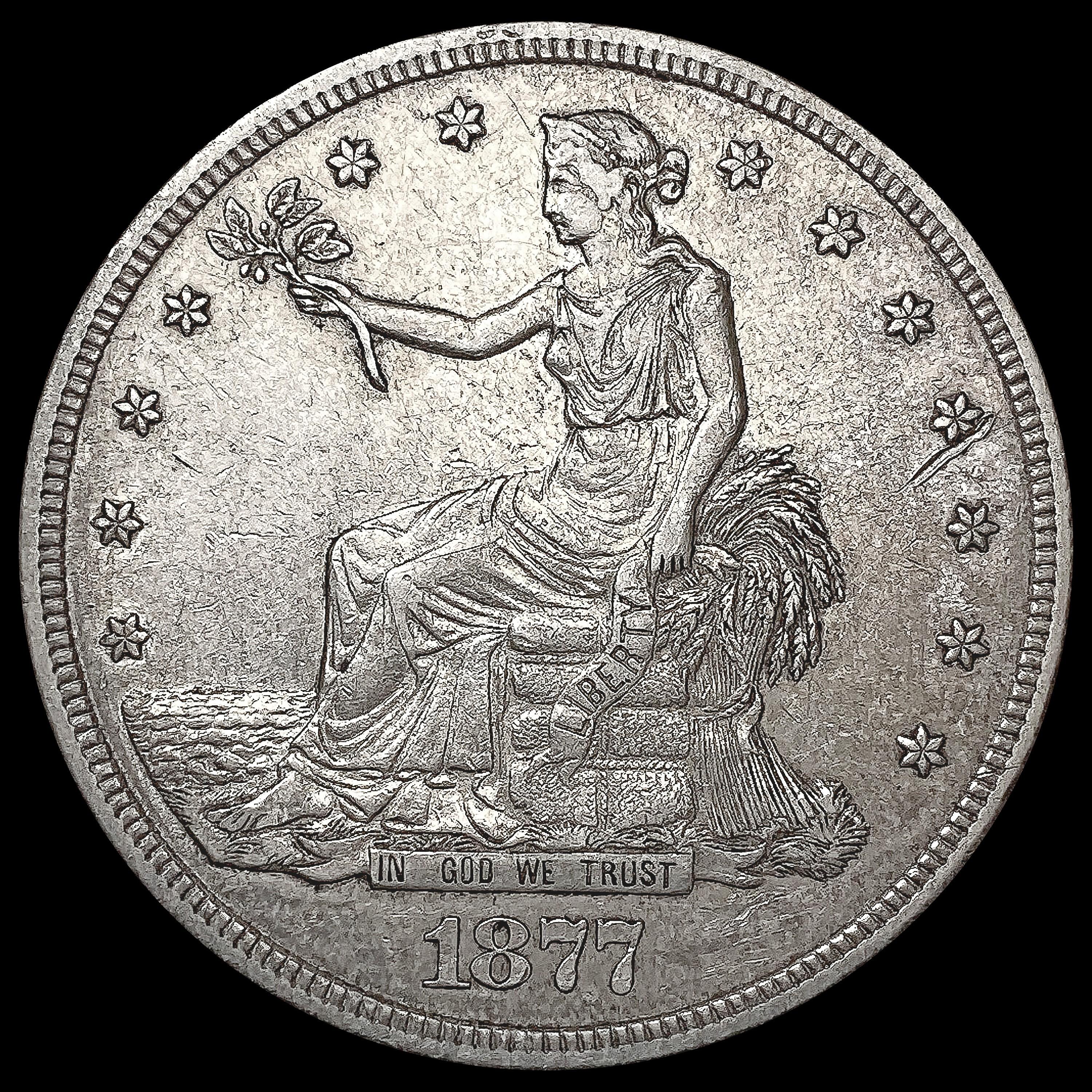 1877-S Silver Trade Dollar CLOSELY UNCIRCULATED