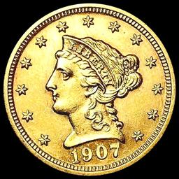 1907 $2.50 Gold Quarter Eagle UNCIRCULATED