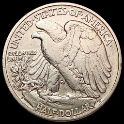 1939-D Walking Liberty Half Dollar CLOSELY UNCIRCU