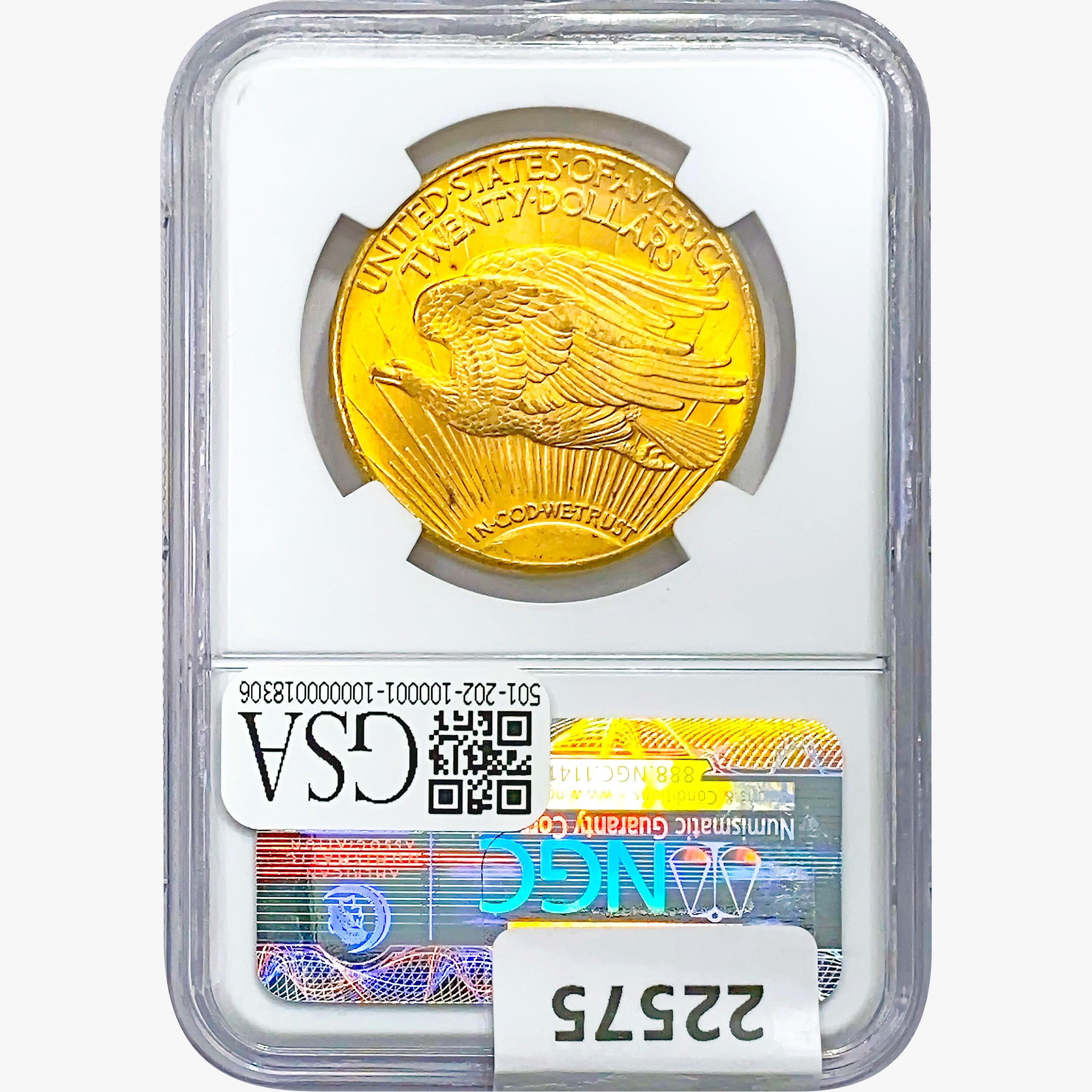 1927 $20 Gold Double Eagle NGC MS65