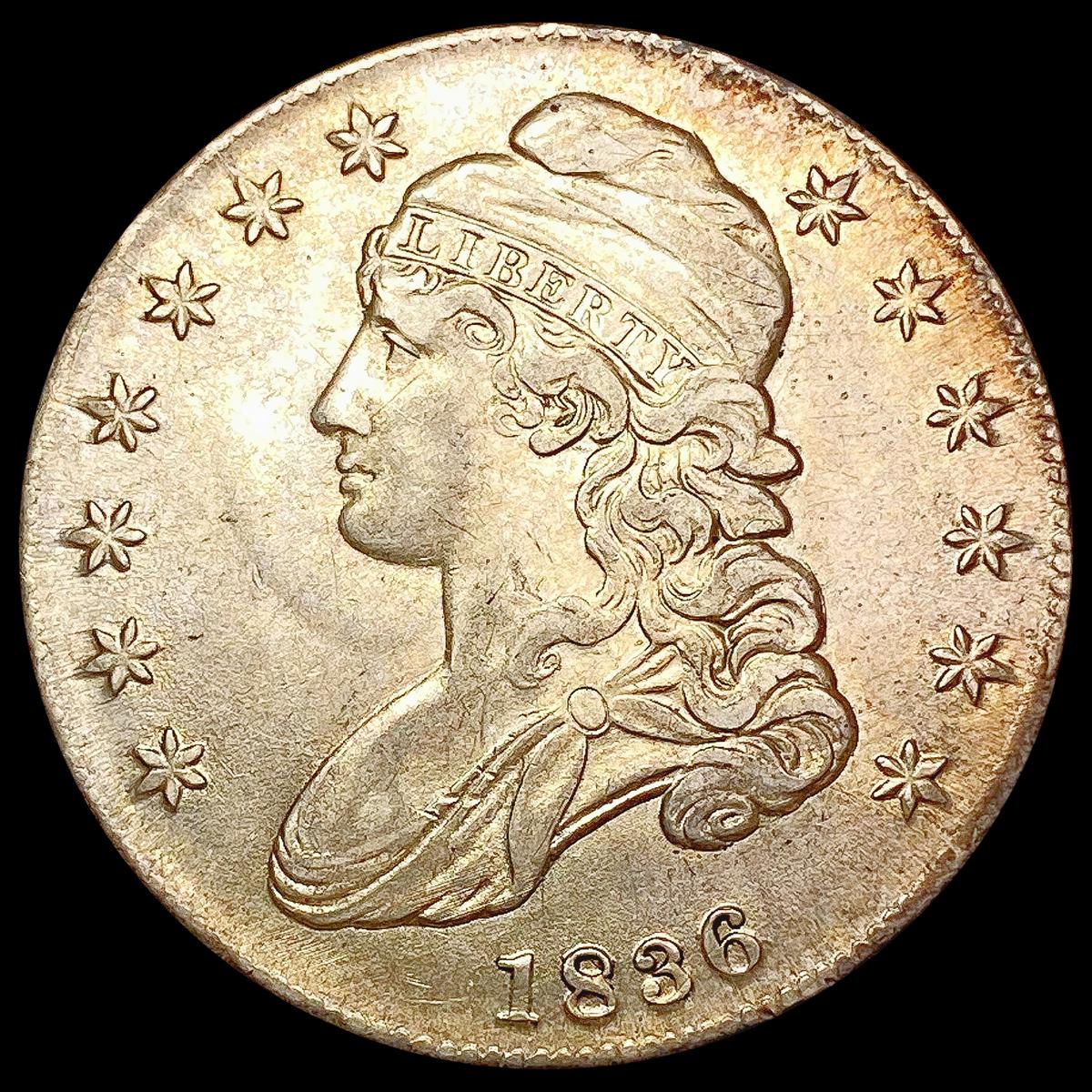 1836 Capped Bust Half Dollar NEARLY UNCIRCULATED