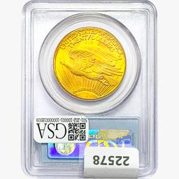 1927 $20 Gold Double Eagle PCGS MS65