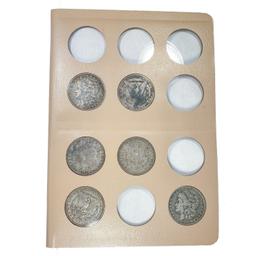 1891-1921 Morgan Silver Dollar Book (27 Coins)