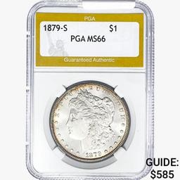 1879-S Morgan Silver Dollar PGA MS66