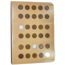 1857-1909 Varied US Cent Book (58 Coins)