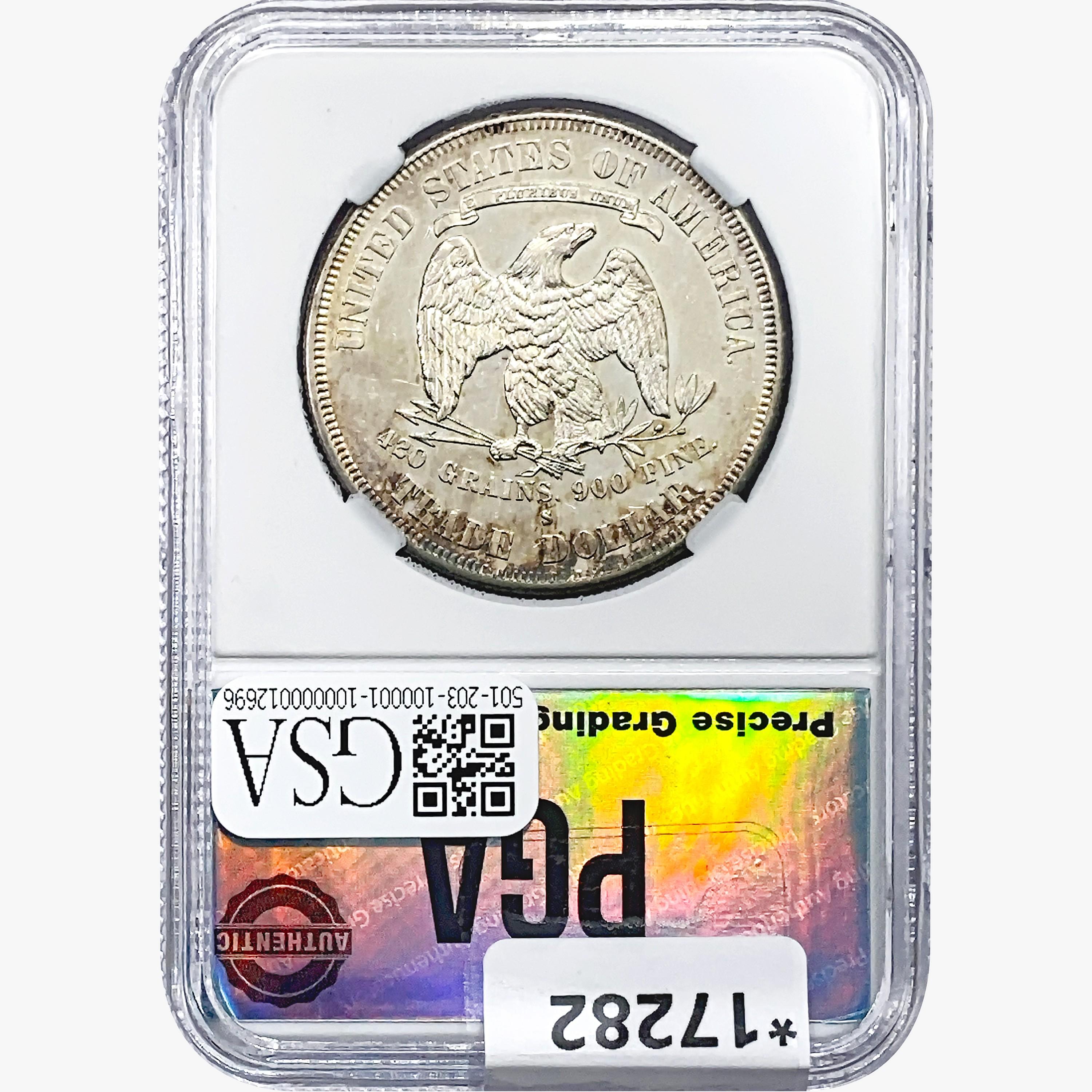 1877-S Silver Trade Dollar PGA MS63