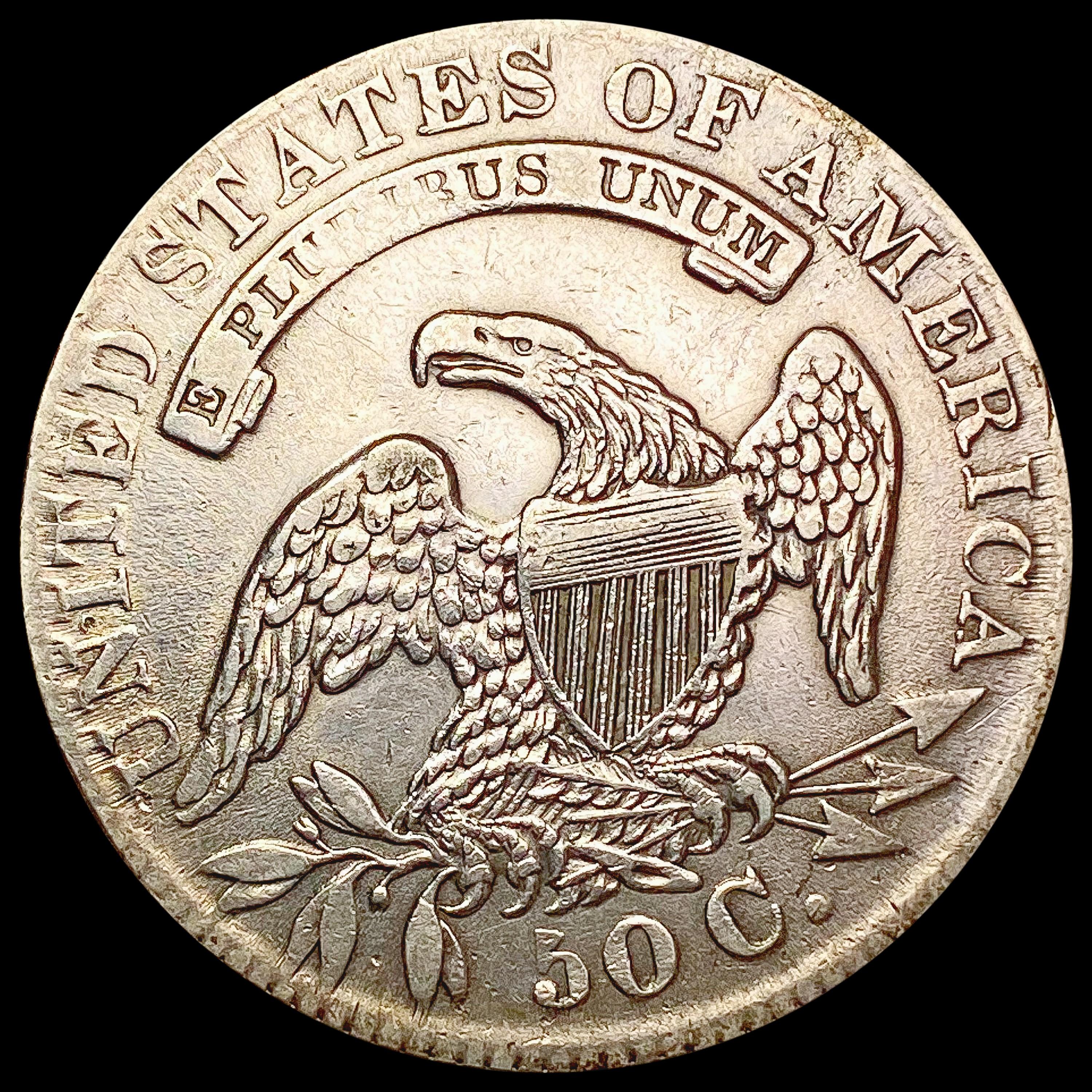 1833 Capped Bust Half Dollar NEARLY UNCIRCULATED