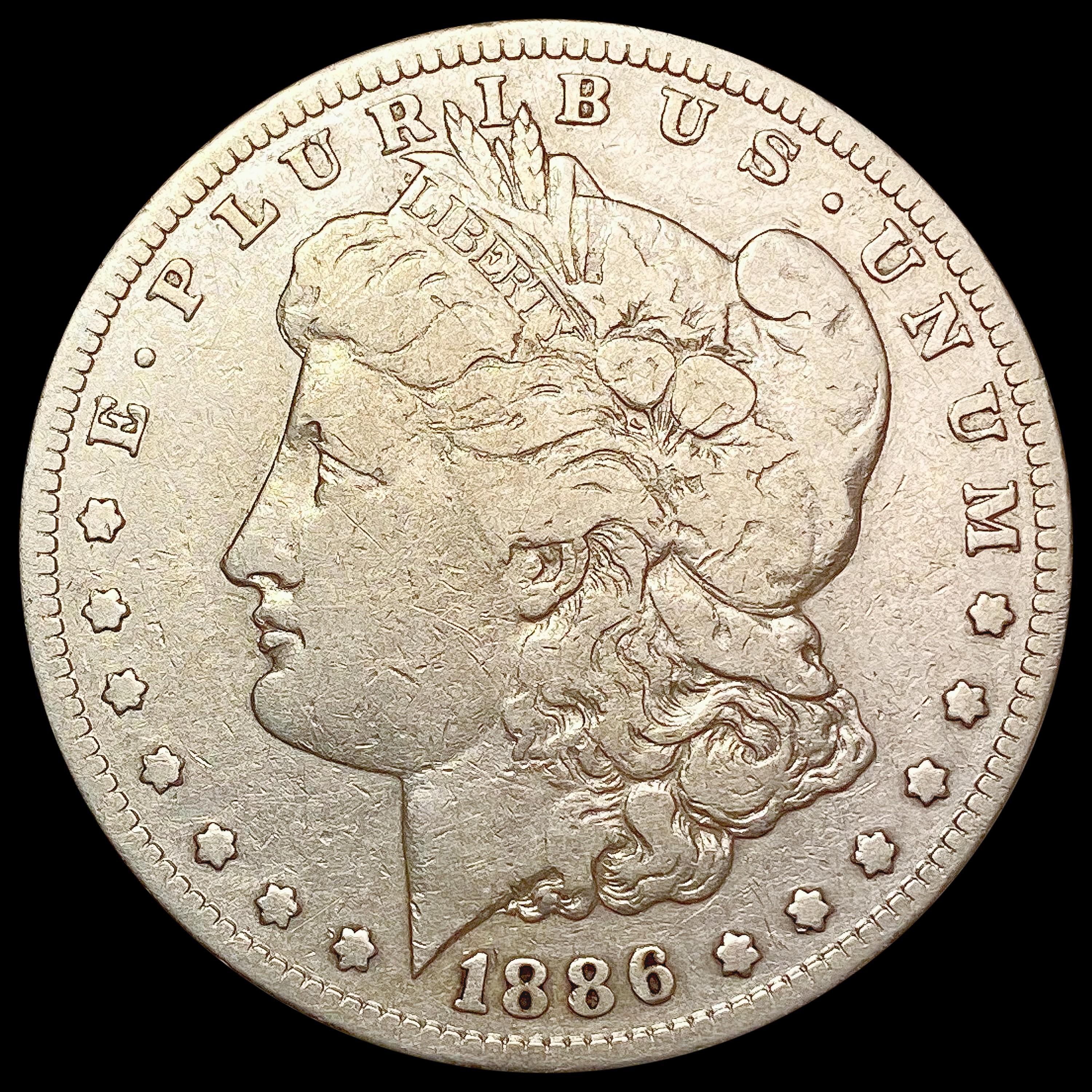 1886-S Morgan Silver Dollar LIGHTLY CIRCULATED