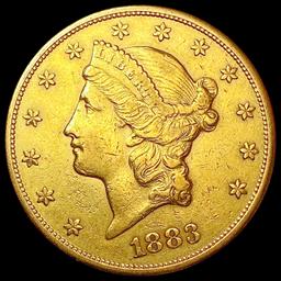 1883-S $20 Gold Double Eagle CLOSELY UNCIRCULATED