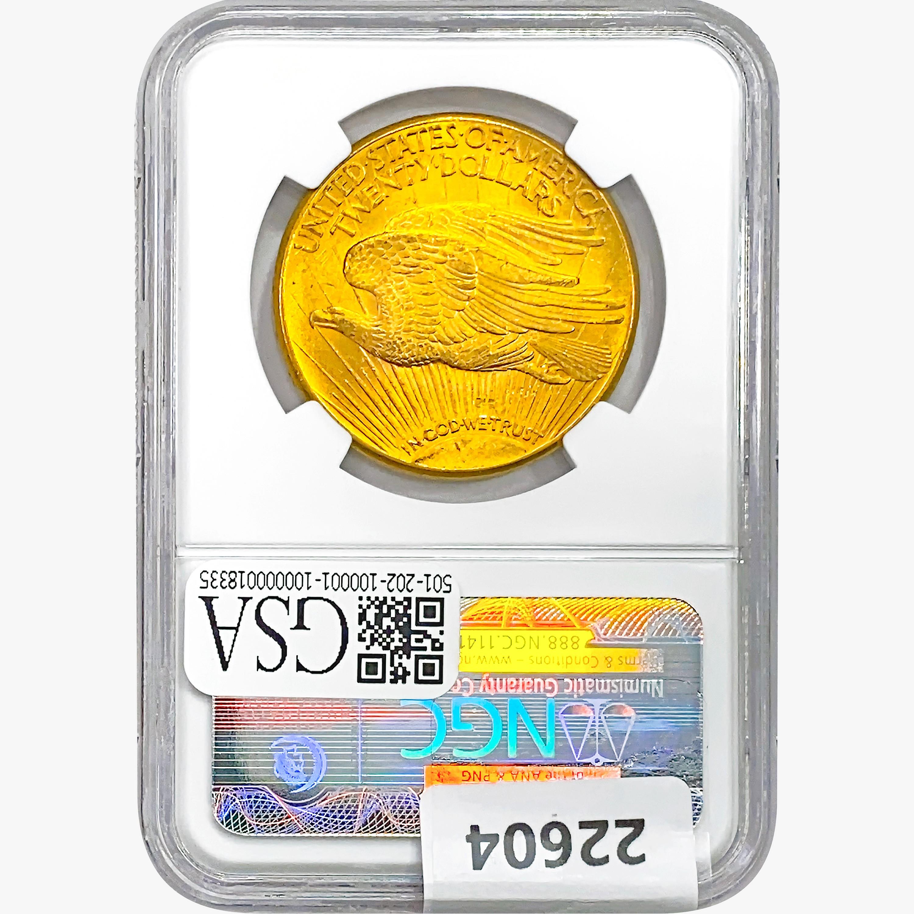 1923-D $20 Gold Double Eagle NGC MS63