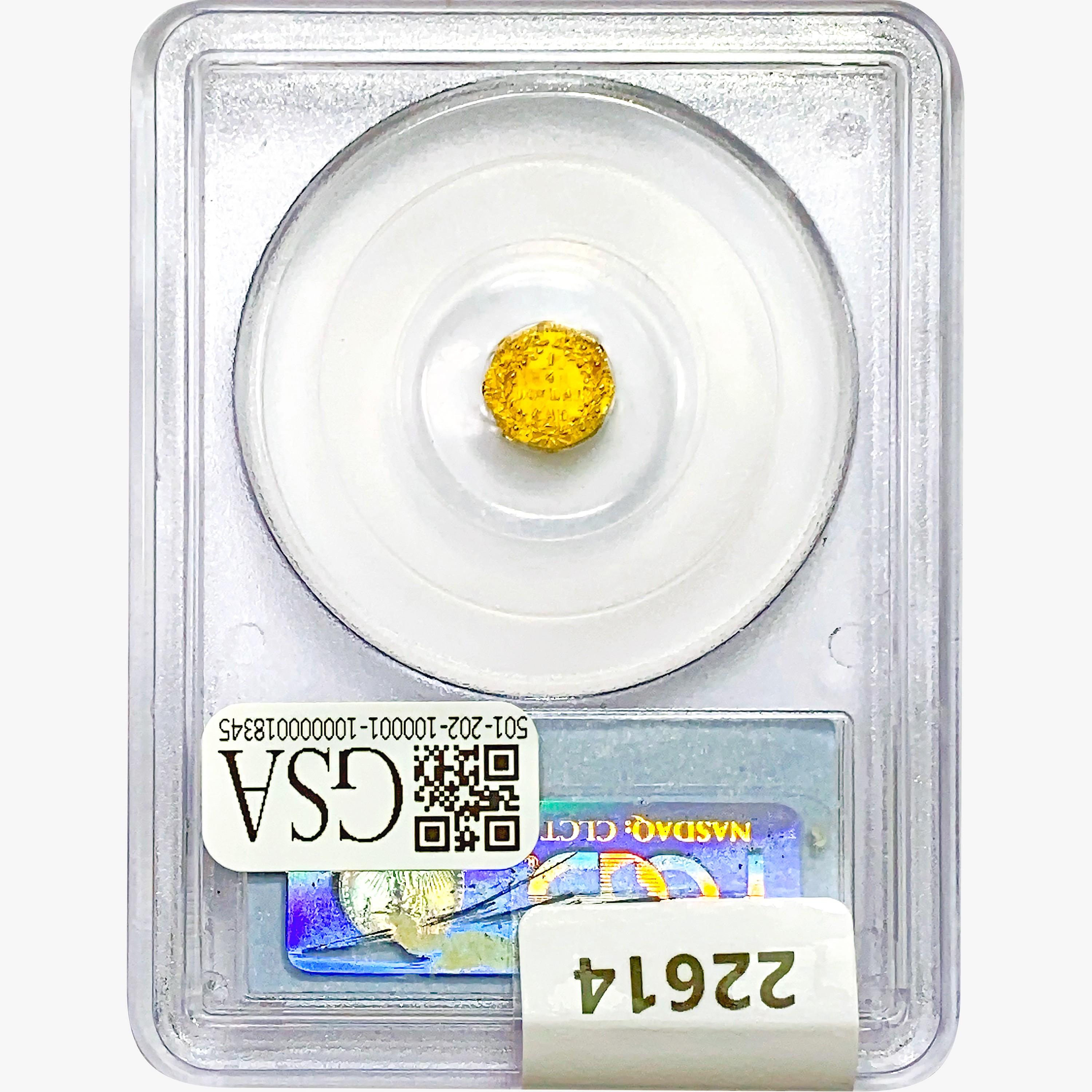 1874 Round California Gold Quarter PCGS MS65 BG-79