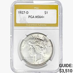 1927-D Silver Peace Dollar PGA MS64+