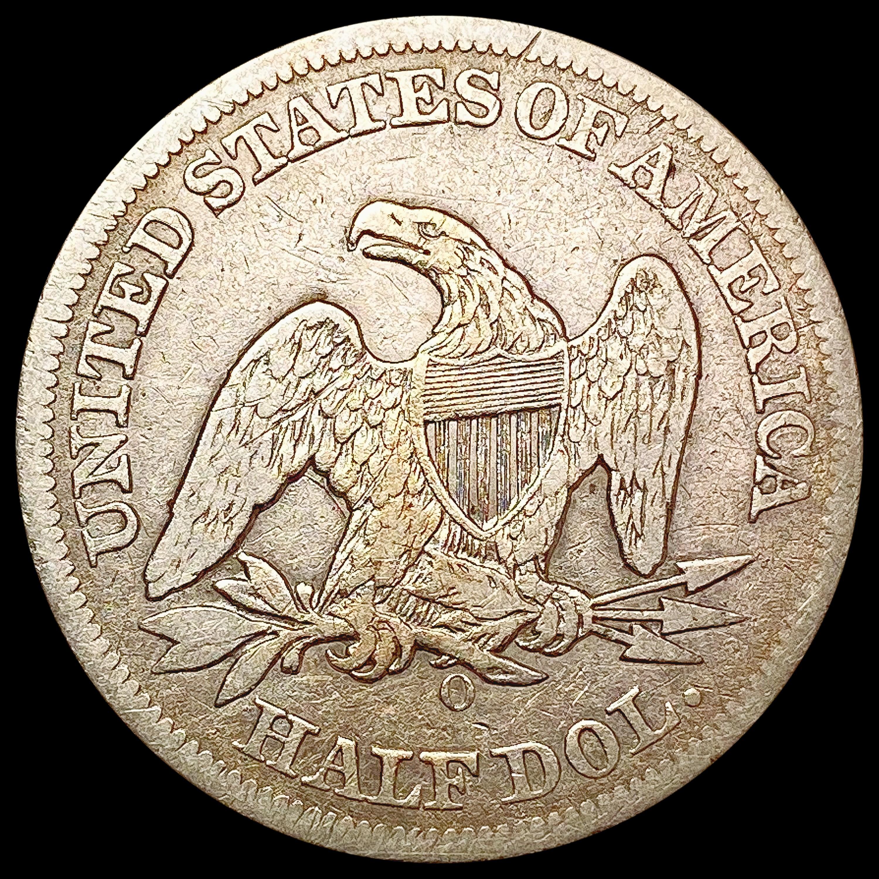 1859-O Seated Liberty Half Dollar LIGHTLY CIRCULAT