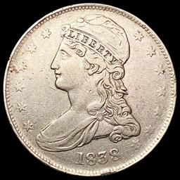 1838 Capped Bust Half Dollar CLOSELY UNCIRCULATED