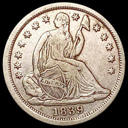 1839 Seated Liberty Half Dime NEARLY UNCIRCULATED