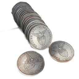 1903 US Philippines Silver Peso Roll (20 Coins)
